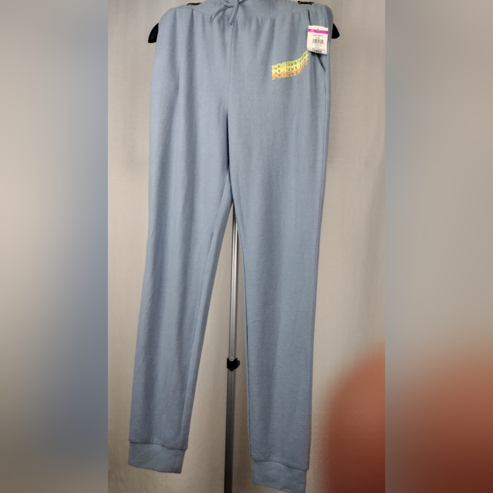 Love Fire Pants "Positivity" Cozy Joggers Girls Size XL 15 NWT